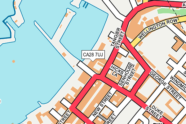 CA28 7UJ map - OS OpenMap – Local (Ordnance Survey)