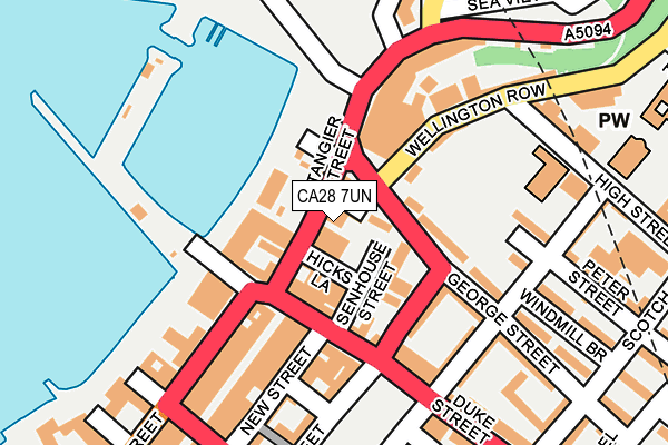 CA28 7UN map - OS OpenMap – Local (Ordnance Survey)