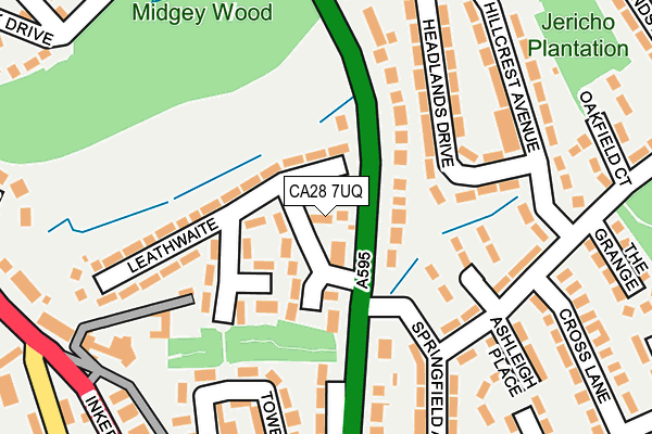 CA28 7UQ map - OS OpenMap – Local (Ordnance Survey)