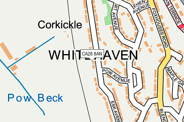 CA28 8AN map - OS OpenMap – Local (Ordnance Survey)