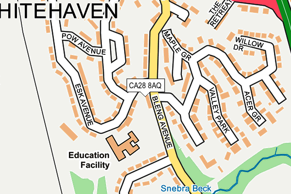 CA28 8AQ map - OS OpenMap – Local (Ordnance Survey)