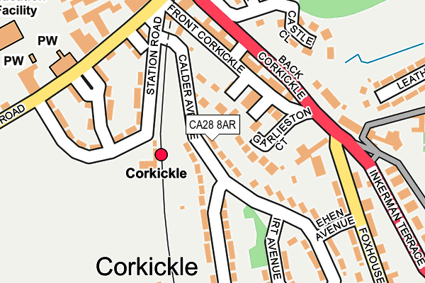 CA28 8AR map - OS OpenMap – Local (Ordnance Survey)