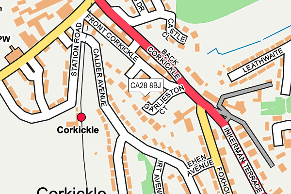 CA28 8BJ map - OS OpenMap – Local (Ordnance Survey)