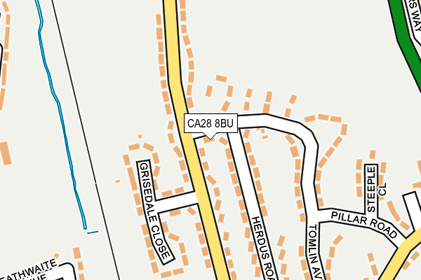 CA28 8BU map - OS OpenMap – Local (Ordnance Survey)