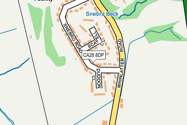 CA28 8DP map - OS OpenMap – Local (Ordnance Survey)