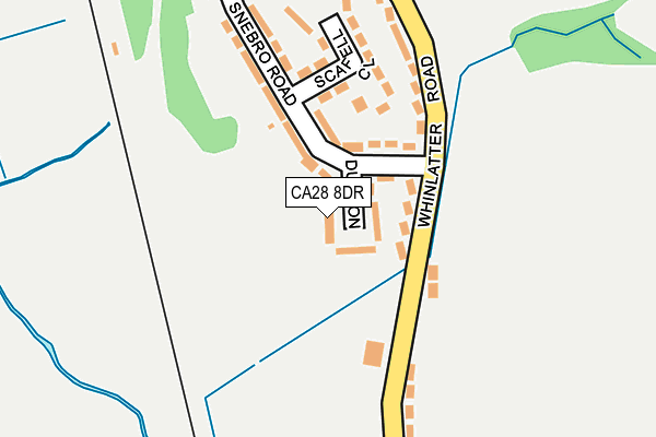 CA28 8DR map - OS OpenMap – Local (Ordnance Survey)