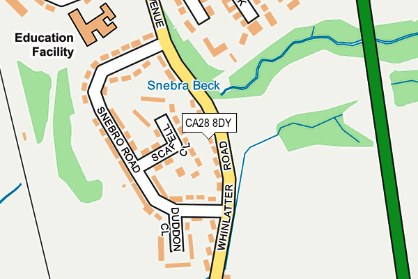 CA28 8DY map - OS OpenMap – Local (Ordnance Survey)