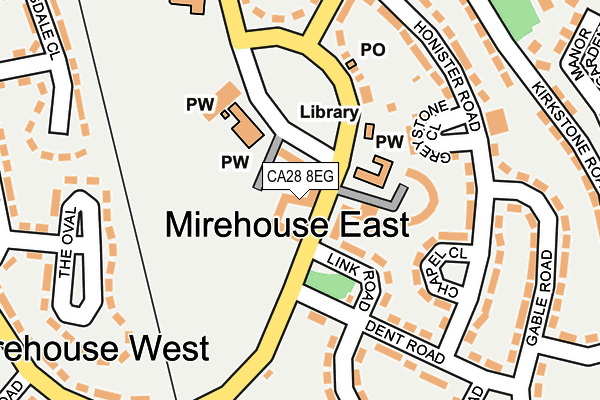 CA28 8EG map - OS OpenMap – Local (Ordnance Survey)