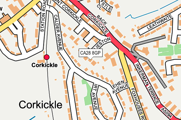 CA28 8GP map - OS OpenMap – Local (Ordnance Survey)