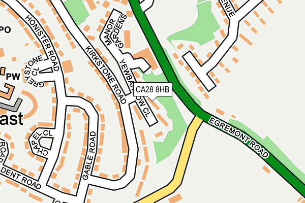 CA28 8HB map - OS OpenMap – Local (Ordnance Survey)