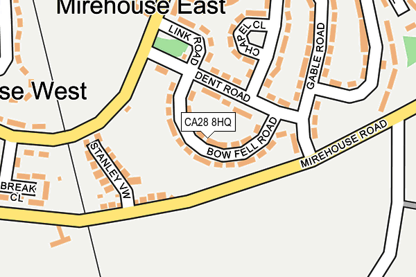 CA28 8HQ map - OS OpenMap – Local (Ordnance Survey)