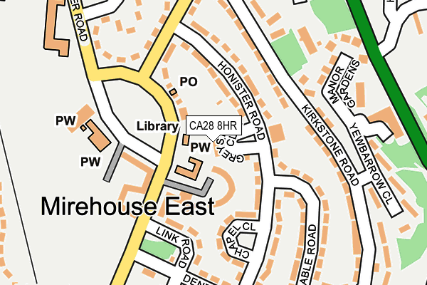 CA28 8HR map - OS OpenMap – Local (Ordnance Survey)