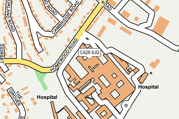 CA28 8JG map - OS OpenMap – Local (Ordnance Survey)