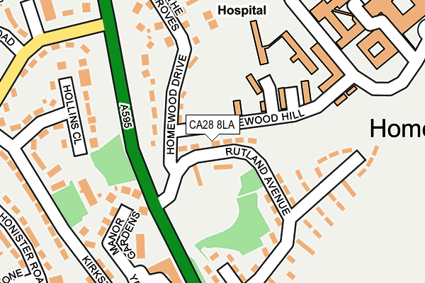 CA28 8LA map - OS OpenMap – Local (Ordnance Survey)