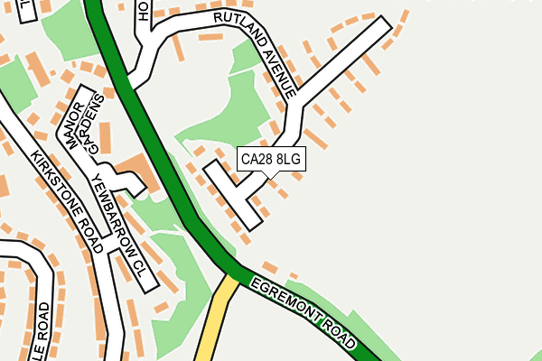 CA28 8LG map - OS OpenMap – Local (Ordnance Survey)