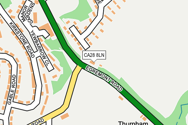 CA28 8LN map - OS OpenMap – Local (Ordnance Survey)