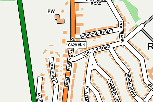 CA28 8NN map - OS OpenMap – Local (Ordnance Survey)