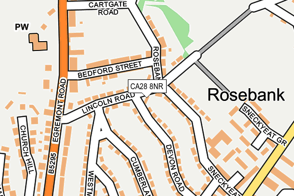 CA28 8NR map - OS OpenMap – Local (Ordnance Survey)