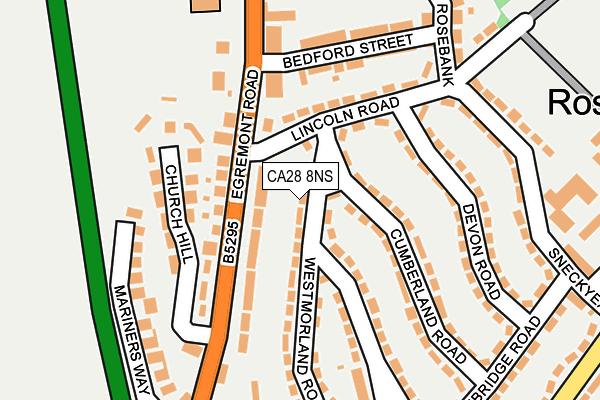 CA28 8NS map - OS OpenMap – Local (Ordnance Survey)