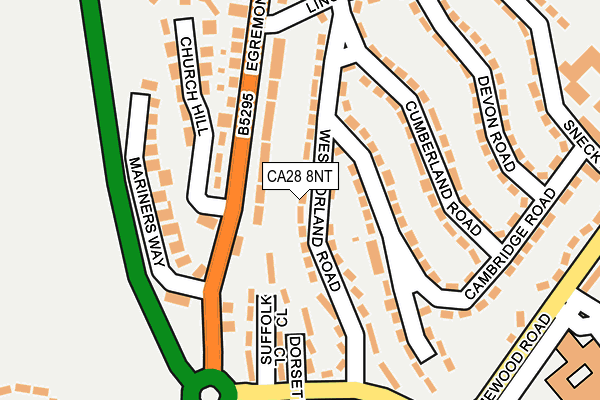 CA28 8NT map - OS OpenMap – Local (Ordnance Survey)