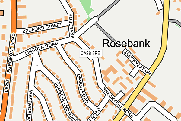 CA28 8PE map - OS OpenMap – Local (Ordnance Survey)