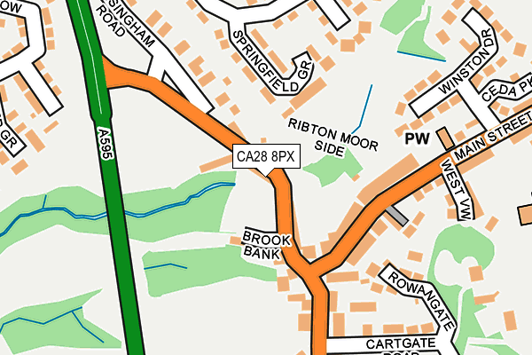 CA28 8PX map - OS OpenMap – Local (Ordnance Survey)