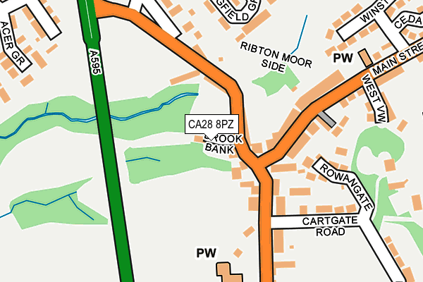 CA28 8PZ map - OS OpenMap – Local (Ordnance Survey)