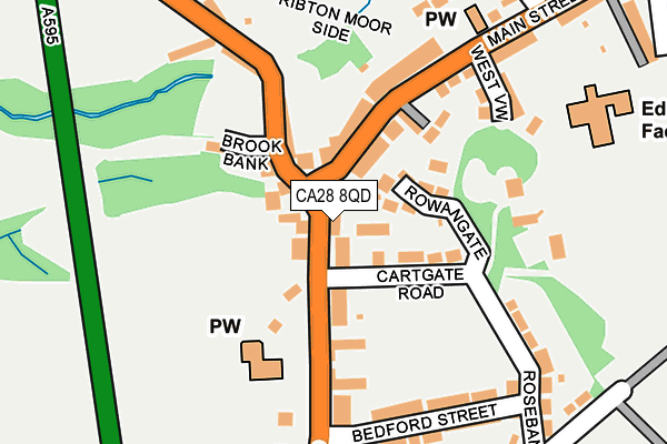 CA28 8QD map - OS OpenMap – Local (Ordnance Survey)