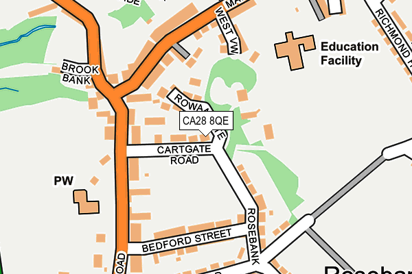 CA28 8QE map - OS OpenMap – Local (Ordnance Survey)