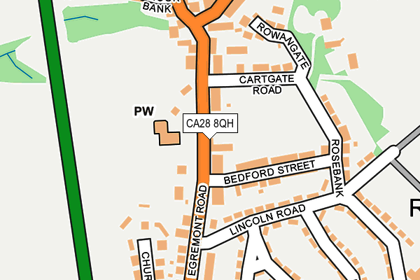 CA28 8QH map - OS OpenMap – Local (Ordnance Survey)