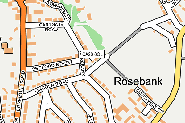 CA28 8QL map - OS OpenMap – Local (Ordnance Survey)