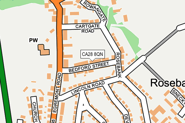 CA28 8QN map - OS OpenMap – Local (Ordnance Survey)