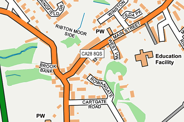 CA28 8QS map - OS OpenMap – Local (Ordnance Survey)