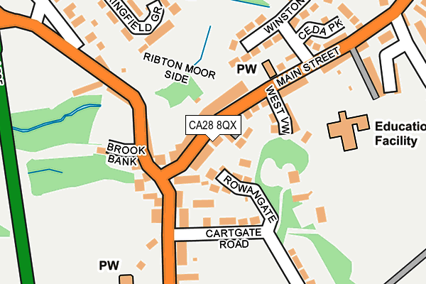 CA28 8QX map - OS OpenMap – Local (Ordnance Survey)