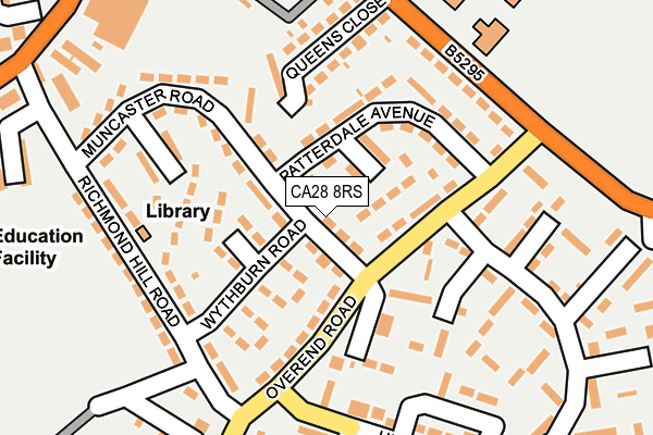 CA28 8RS map - OS OpenMap – Local (Ordnance Survey)