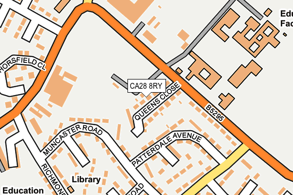 CA28 8RY map - OS OpenMap – Local (Ordnance Survey)
