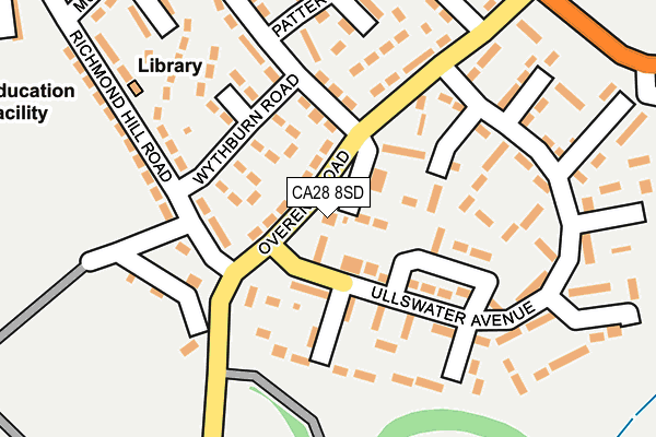 CA28 8SD map - OS OpenMap – Local (Ordnance Survey)
