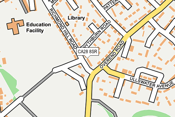 CA28 8SR map - OS OpenMap – Local (Ordnance Survey)