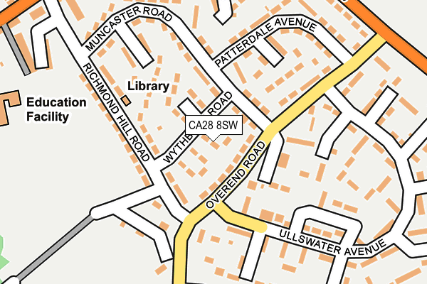 CA28 8SW map - OS OpenMap – Local (Ordnance Survey)