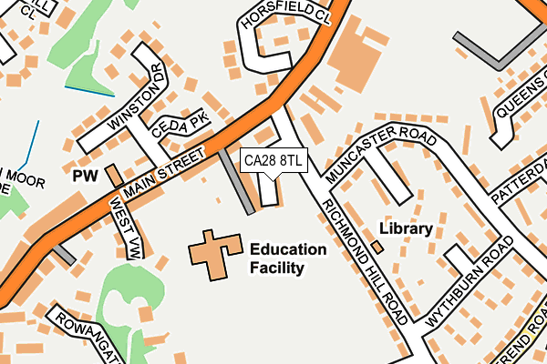 CA28 8TL map - OS OpenMap – Local (Ordnance Survey)