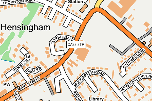 CA28 8TP map - OS OpenMap – Local (Ordnance Survey)