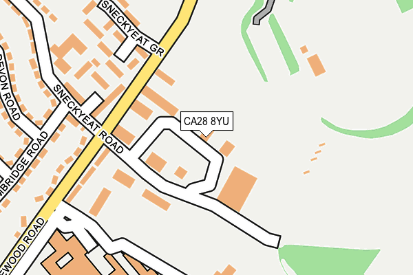 CA28 8YU map - OS OpenMap – Local (Ordnance Survey)