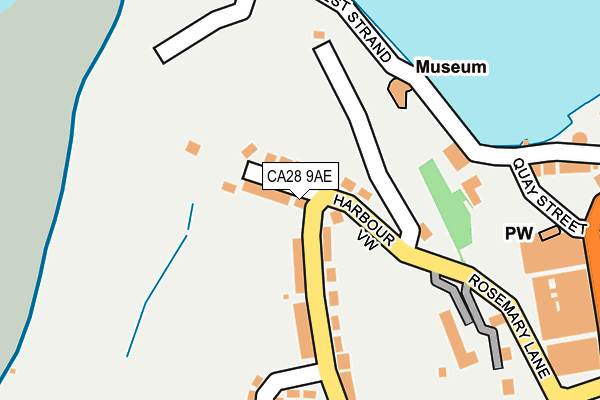 CA28 9AE map - OS OpenMap – Local (Ordnance Survey)