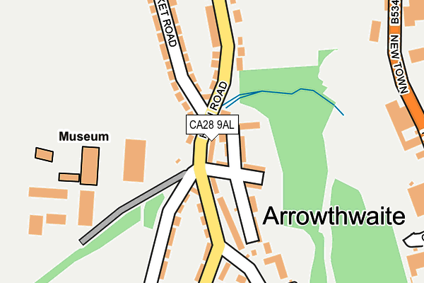 CA28 9AL map - OS OpenMap – Local (Ordnance Survey)