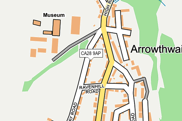 CA28 9AP map - OS OpenMap – Local (Ordnance Survey)