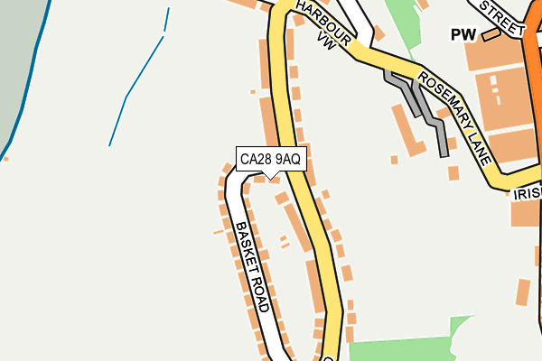 CA28 9AQ map - OS OpenMap – Local (Ordnance Survey)