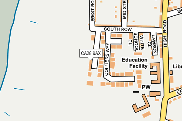 CA28 9AX map - OS OpenMap – Local (Ordnance Survey)