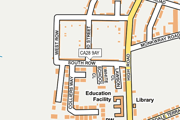 CA28 9AY map - OS OpenMap – Local (Ordnance Survey)