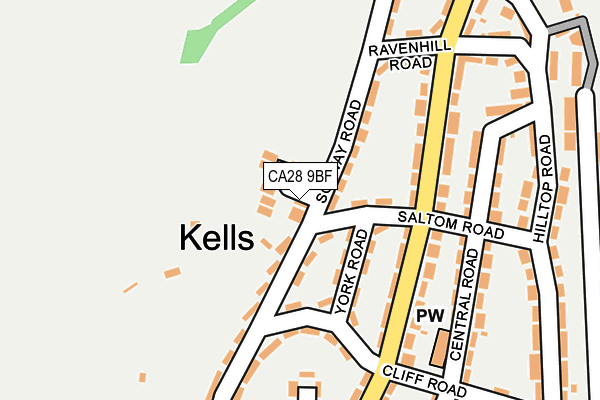 CA28 9BF map - OS OpenMap – Local (Ordnance Survey)