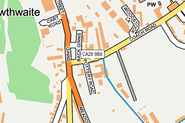 CA28 9BX map - OS OpenMap – Local (Ordnance Survey)